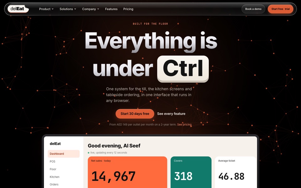delEat website, designed and built by The Buzz People